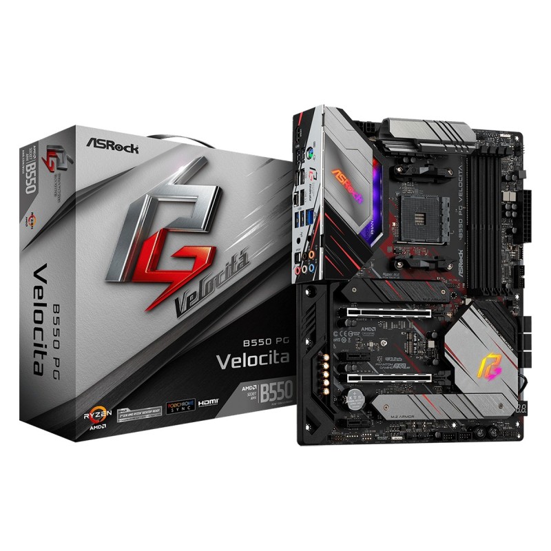 B550 PG Velocita - Motherboard - ATX - Socket AM4 - AMD B550 Chipsatz - USB-C...